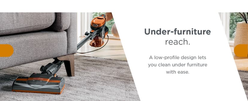 Shark Rocket Ultra-Light Corded Bagless Vacuum for Carpet and Hard Floor Cleaning with Swivel Steering (HV301), Gray/Orange