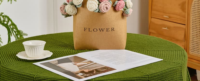 Crochet Flower Bouquet Throw Blanket, Handmade Knitted Blanket with Rose Flowers, Cute Romantic Gift for Her Girlfriend Mom Mother’s Day Valentine Wedding Anniversary Birthday, Pink and White B0FDK649NZ