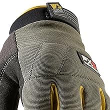 Wells Lamont FX3 Insulated Synthetic Leather Winter Work Gloves for Men – Warm 3M Thinsulate, Fleece-Lined, Touchscreen – Water-Resistant, Reinforced Palm, Adjustable Wrist – Green, Large (7794L)