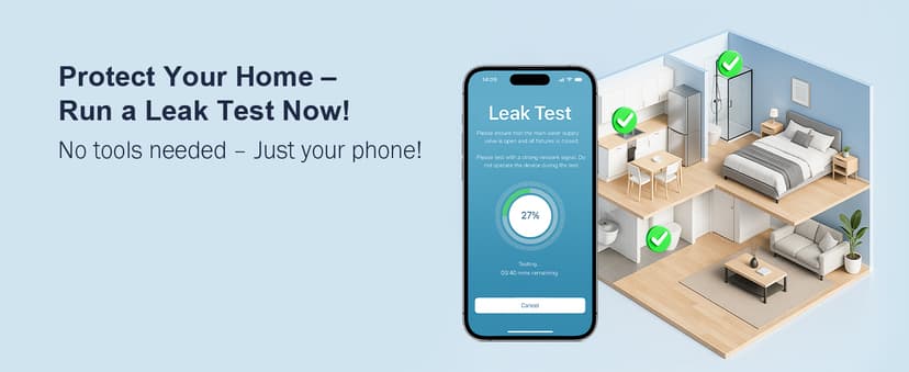 Frizzlife LP365 Smart Water Monitor and Automatic Shutoff - 0.01GPM Ultrasonic Micro Leak Detection, APP Wi-Fi Remote Control, Real-Time Flow/Temp Monitoring, 24/7 Water Usage Reports, 3/4" and 1"