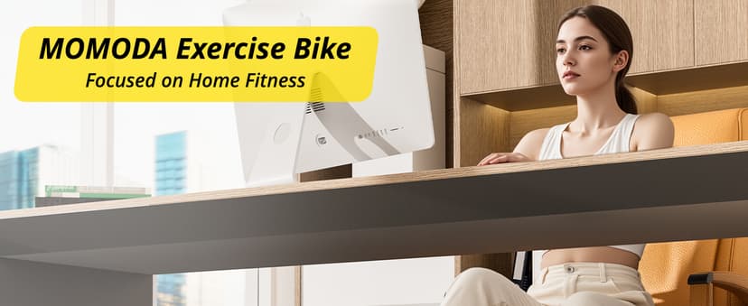 MOMODA Under Desk Bike Pedal Exerciser with LCD Display Portable Mini Exercise Bike for Arm and Leg