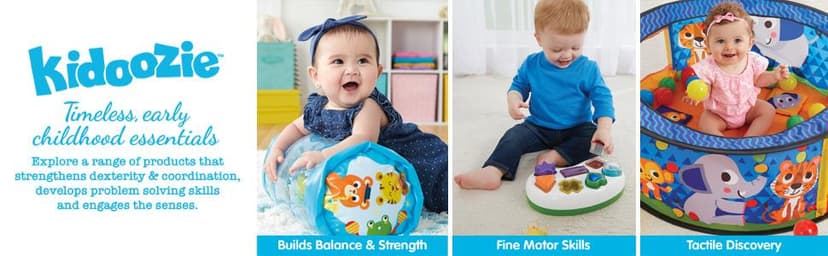 Drop a ball & watch it spiral, whirl & pop out below - visual tracking & motor practice on joyful repeat, Ages 9-24 Months Kidoozie - Whirl 'N Go Ball Tower - Toddler Ball Drop Toy B0843HW6C9