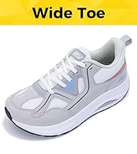 AOV Women Arch Support Walking Shoes Orthotic Sneakers for Plantar Fasciitis Foot and Heel Pain Relief Tennis Shoes