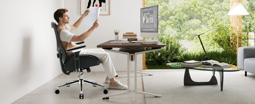 750lbs Big and Tall Office Chair with Wide Thick Seat Cushion for Heavy People Ergonomic Computer Mesh Desk Chairs with 4D Armrests, Adjustable Lumbar Support for Adults 8 Hours daliy Work