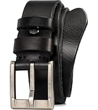 WOLFANT Thicken Full Grain Heavy Duty Casual Work Belts for Men,100% Italian Real Solid Leather