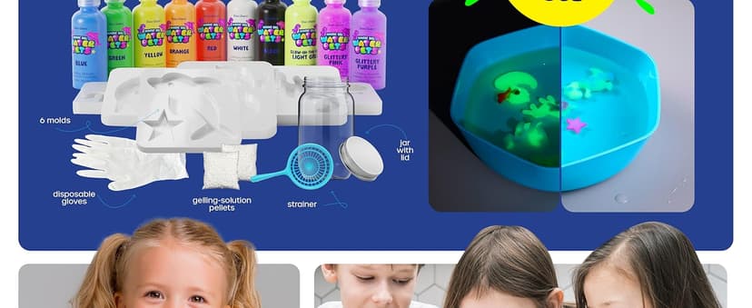 Dan&Darci Aqua Fairy Water Gel Kit for Kids - Craft for Kids - Magic Elf Toy Kits - Waters Pets - DIY Squishy Maker - Make Your Own Squishies Toys Crafts for Boys & Girls Ages 6-12