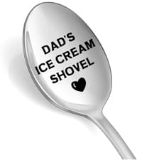Fathers Day Gifts for Dad - Dads Ice Cream Shovel Spoon - Unique Personalized Funny Gifts for Dad Father in Law Father's Day Birthday Christmas Stocking Stuffers Small Presents from Daughter Son