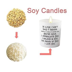 BFJLIFE Candles Gifts for Her Funny Novelty Unique Valentines Mothers Day Anniversary Birthday Christmas Gifts for Girlfriend Wife Stocking Stuffers Lavender Scented Soy Candle