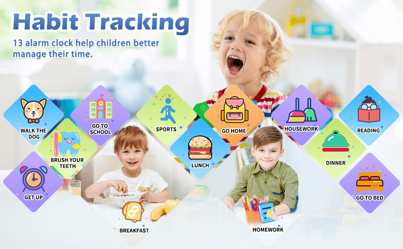 Kids Smart Game Watch with 24 Games HD Touch Screen Video Camera Music Player Pedometer Flashlight Alarm Clock 12/24 hr, Gifts for 5-12 Year Olds Boys