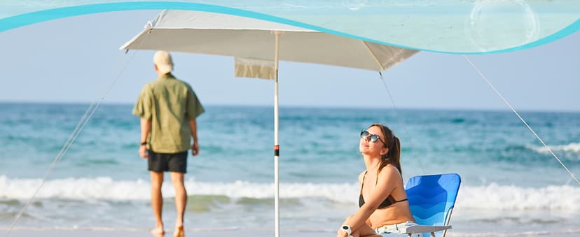 #WEJOY Folding Beach Chair for Adults, Lightweight Beach Chair with Shoulder Straps, High Back Camping Chairs with Hard Armrest, Supports 300lbs for Outdoor Lawn Concert