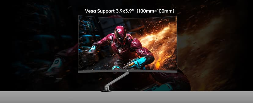 KTC 32 Inch FHD 1080p Curved Gaming Monitor - VA 1500R Curved Monitor, 165Hz 1ms MPRT, FreeSync & G-Sync, 122% sRGB, DP/HDMI, VESA, HDR10 for Gaming Home Office Business PC Monitor