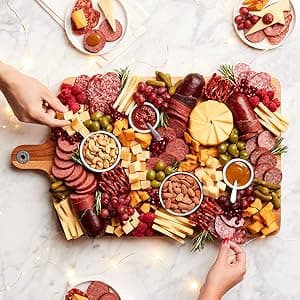 Hickory Farms Farmhouse Meat & Cheese Food Gift Basket (Small) - Box Set | Charcuterie Board Food | Summer Sausage | Father's Day | Mother's Day | Easter | Christmas | Holiday | Housewarming | Gourmet | Sympathy | Care Package