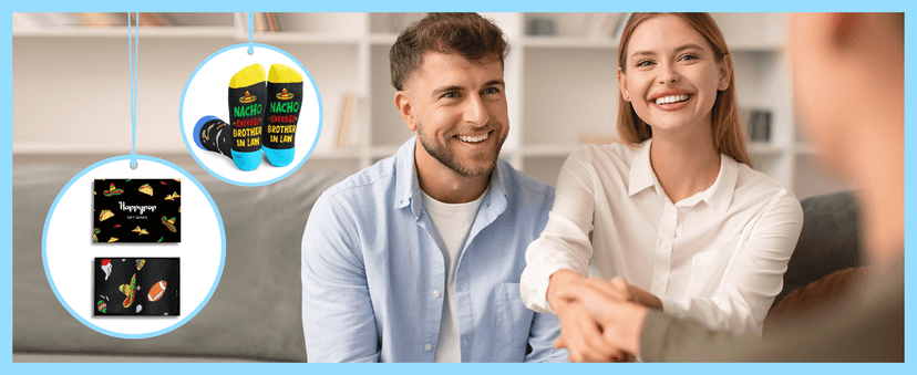 HAPPYPOP Novelty Family Gifts - Gifts for Son Uncle Grandson Nephew, Funny Men Socks