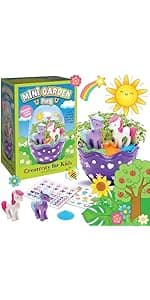 Creativity for Kids Mini Garden: Mermaid Terrarium Kit - Mermaid Gifts for Girls, Crafts and Toys, Holiday Stocking Stuffers for Kids (Ages 6+)