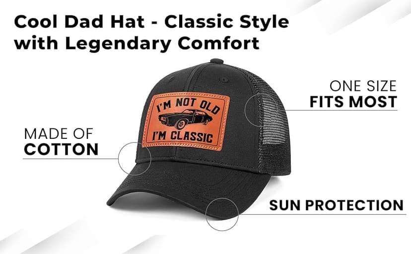 Birthday Gifts for Men Unique - Dad Birthday Gift, Gifts for Dad for Birthday, Fathers Day, Christmas - Cool Mens Gifts Ideas, Mens Birthday Gift Ideas - for Him, Grandpa, Men, Dad Hat