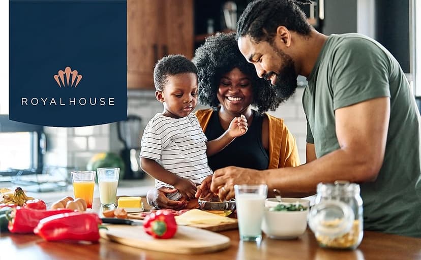 RoyalHouse Bamboo Cheese Board and Charcuterie Boards Set & Serving Tray for Meat, and Wine - Birthday Gifts for Women, Wedding Gifts for Couples 2025, Bridal Shower, Housewarming Gifts New Home