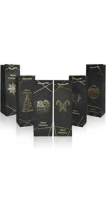 Uptotop Christmas Cookie Boxes, 24 Pcs Small Christmas Party Boxes with 6 Different Designs and Color, Xmas Bakery Pastry Boxes for Pastries, Cupcakes, Brownies, Donuts, 4" x 2.7" x 6.3"