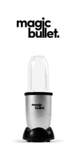 Magic Bullet Blender, Small, Silver, 11 Piece Set
