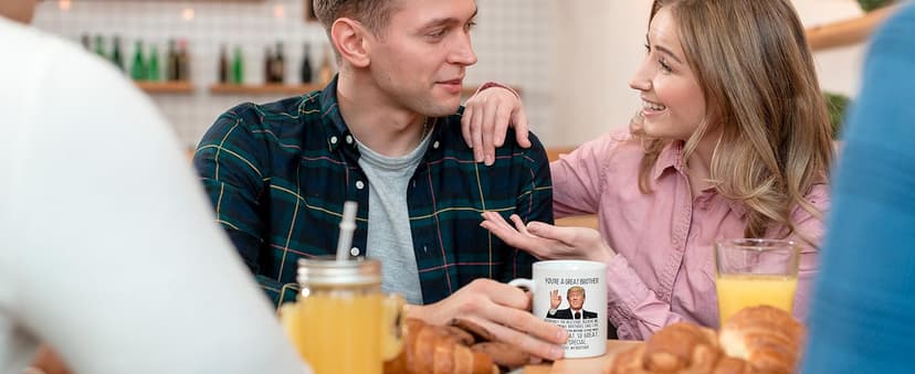 Aurahouse You're A Great Brother Mug, Birthday Gag Gifts for Brother, Christmas, Father's Day Gifts for Brothers Adult, Funny Big Bro Present Ceramic Coffee Cup (White, 11oz)