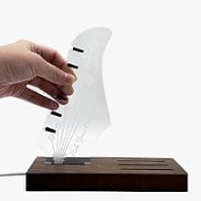 Wooden Guitar Pick Holders Music Gift for Men Guitar Music Lovers Players Guitarist, Guitar Accessories NZNDB Light Up Guitar Pick Holder for Picks Storage and Display B0DFPMTBMF