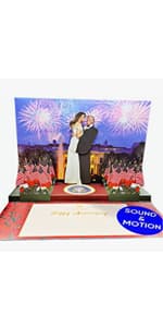 OUR FRIENDLY FOREST Talking Trump Anniversary Card - Authentic Voice Recording - Personal Anniversary Message from Presidential Collection - Includes Envelope