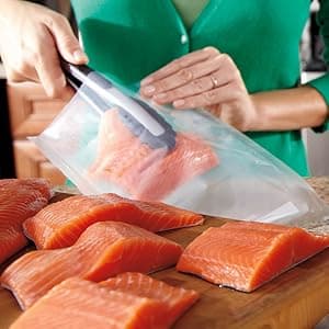 FoodSaver Custom Fit Vacuum Sealer Bags, Airtight Food Storage and Sous Vide Rolls, BPA-Free, 11 x 16' (Pack of 3)