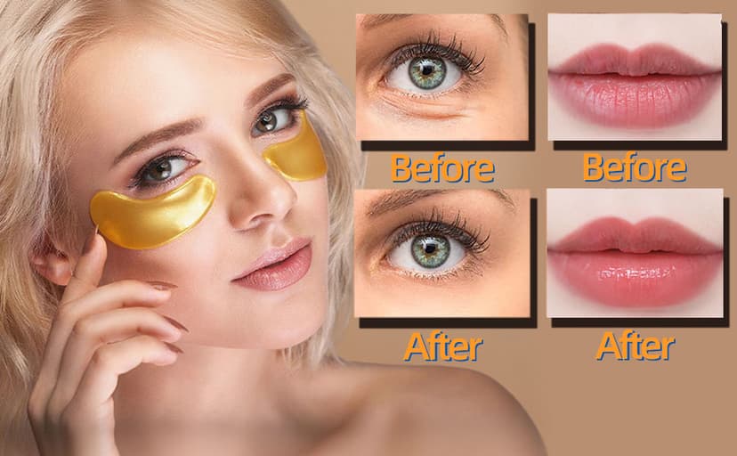 30 Pairs Lip Mask & Eye Mask, 24K Gold Crystal Gel Collagen Eye Patches, Bachelorette Party Favors, Bachelorette Party Accessories, Party Favors Adults, Bridesmaid Gifts, Bulk Gifts, Mini Gifts