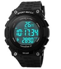 FANMIS Men's Luxury Digital Quartz Waterproof Wrist Watches Dual Time Countdown Alarm Stopwatch Backlight Multi-Function Watch