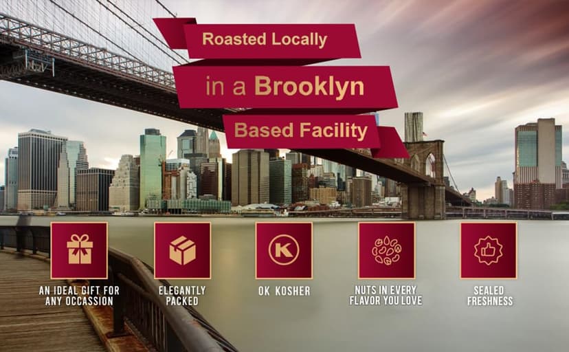 Holiday Christmas Nuts Gift Basket - Assortment of Sweet & Roasted Salted Gourmet Nuts - Assorted Food Gift Box for Christmas, Holiday, Family, Sympathy, Men & Women.