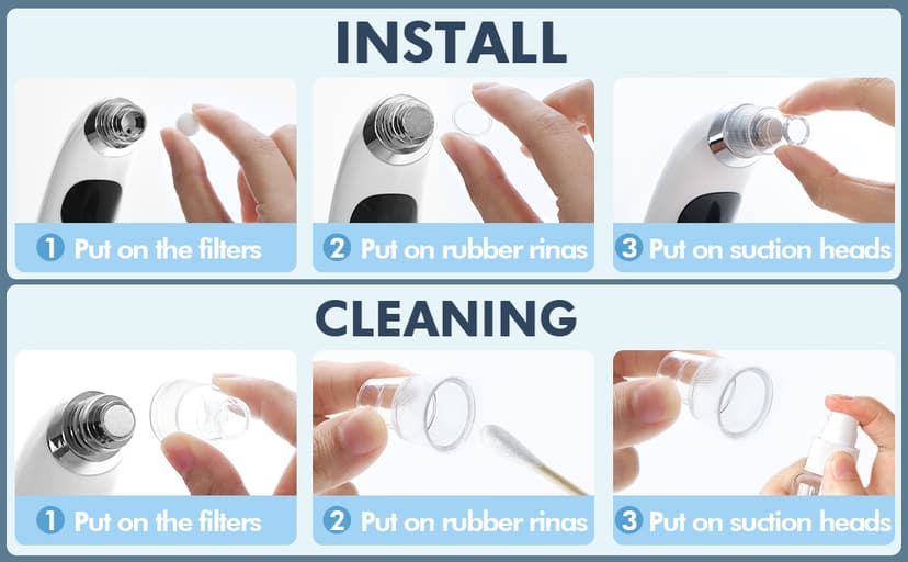 Blackhead Remover Pore Vacuum, Upgraded Black Head Remover for Face, Electric Acne Comedone Whitehead Extractor Tools-5 Suction Power, 5 Probes, USB Rechargeable Pimple Popper Tool Kit