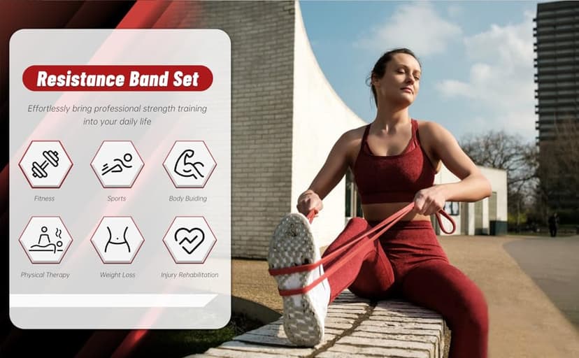 Pull Up Assistance Bands, 5-Level Resistance Bands for Working Out, Pull Up Bands for Men & Women, Exercise Bands for Full-Body Training, Fitness, Physical Therapy, Stretch Workout Bands at Home, Gym