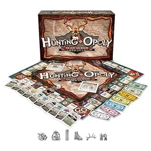 Late for The Sky Hunting-Opoly Board Game – Hunting Strategy Family Property Trading Game for 2–6 Players, Ages 8+, Tokens, Cabins & Lodges