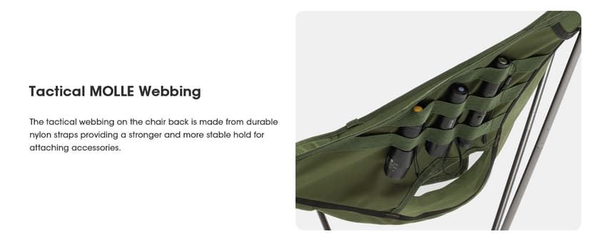Camping Chair Backpacking Portable Hiking Ultralight Small Lightweight Folding Chair for Outdoor Camp Beach Picnic Concert, Supports 330lbs (Khaki,1PCS)