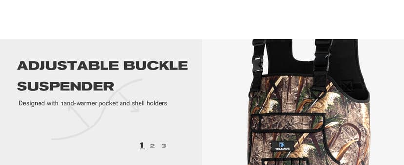 Trudave Chest Waders for Men & Women Waterproof,Fishing Neoprene Waders,Hunting Waders with Boots