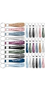 Customer Service Week, Inspirational Thank You Gifts, 10 Style Silicone Keyring for Office Staff Work Team Teacher Volunteer Nosiny 30 Pcs Keychain Appreciation Gift Bulk for Employee Coworker B0BZY67RDJ