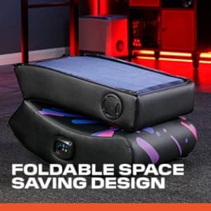 X Rocker Video Gaming Floor Rocker Chair, Built-in Audio, Foldable, for Gamers, Bedroom, or Game Room for Boys, Girls, Teens 5-17, Gifts for Gamers