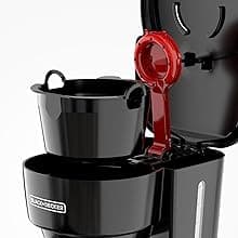BLACK+DECKER 12-Cup Coffee Maker with Easy On/Off Switch, Easy Pour, Non-Drip Carafe with Removable Filter Basket, Vortex Technology, Black