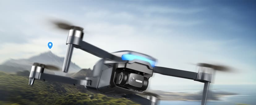 GPS Drones with Camera for Adults 4K, Under 249g, 45 Mins Flight, Brushless Motor, Light, Auto Follow, Tap Fly & Circle Fly, One Key Start, Foldable Drone for Adults Beginners