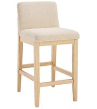 Zesthouse Swivel Farmhouse Bar Stools Set of 4, 26" Modern Counter Stools with Open Back & Natural Wood Legs, Upholstered Linen Fabric Counter Height Barstools, High Chairs for Island Kitchen, Green