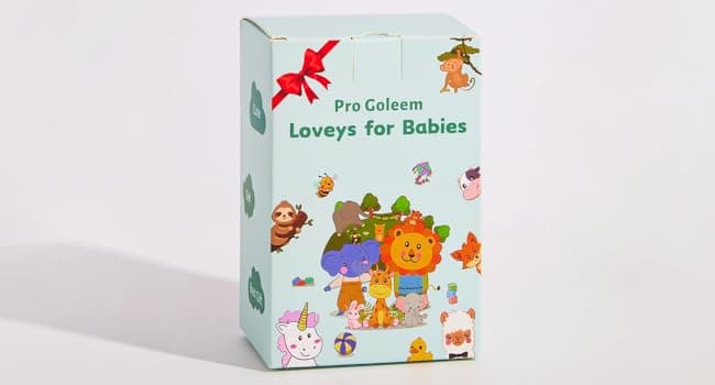 Pro Goleem Loveys for Babies Bunny Security Blanket Baby Girl Gifts Newborn Soft Pink Lovie for Infant and Toddler Snuggle Toy Stuffed Animal, Pink 16 Inch