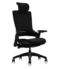 CLATINA Ergonomic High Swivel Executive Chair with Adjustable Height Head 3D Arm Rest Lumbar Support and Upholstered Back for Home Office Gray Mesh/High Back