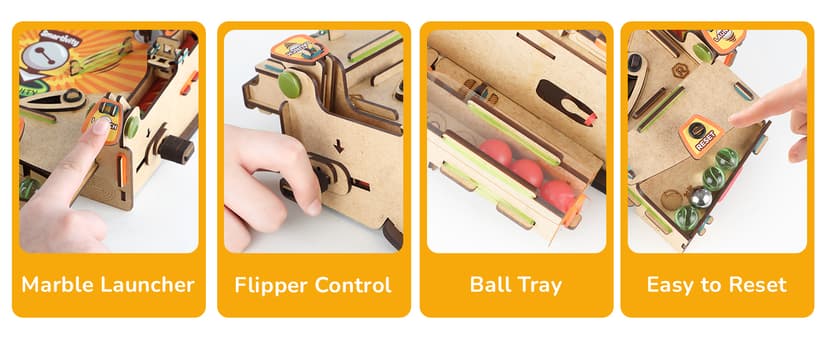 Smartivity DIY Pinball Machine Toy for Ages 8-99 Year Old | Award Winning Arcade Game for Boys & Girls | Birthday Gift Ideas for Kids & Adults | STEM Toys I Fun Family & Party Game