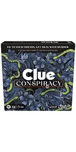 Clue Board Game for Ages 8 and Up, Reimagined Clue Game for 2-6 Players, Mystery, Detective, Family Games for Kids and Adults