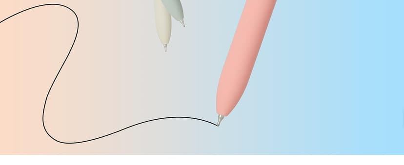 Ddaowanx Gel Pens, 6 Pcs 0.5mm Quick Dry Black Ink Pens Fine Point Smooth Writing Pens, Cute Office School Supplies Gifts for Women