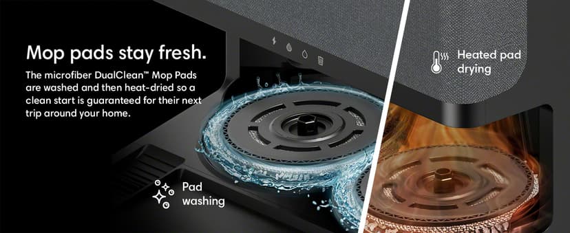 iRobot Roomba Plus 505 Combo Robot Vacuum & Mop with AutoWash Dock - Extending Spinning Mop Pads, Self-Empties, Pad Wash & Heated Drying, Self-cleaning, Recognizes & Avoids Obstacles, LiDAR Navigation