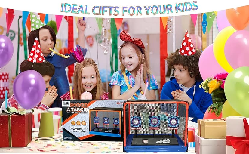 Electronic Shooting Target Auto Reset Digital Scoring Target for Toy Gun Gift Toys for Boys Girls Kids Teens