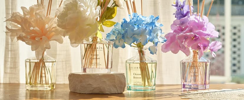 Cocorrína Reed Diffuser Set, Clean Linen 6.7 fl oz Scented Diffuser with Sticks Home Fragrance Reed Diffuser for Bathroom Shelf Décor B0B24QJ217