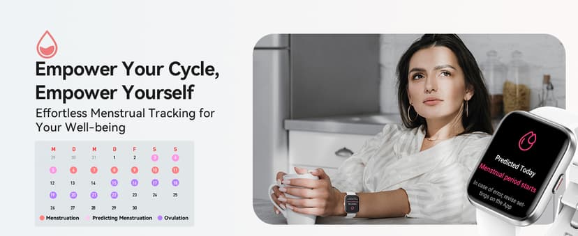 Smart Watches for Women, 1.85" Aleax Bulit-in Smart Watch for Android Phones & iPhones with Calls/Messages/Reminders, 120 Sport Modes Fitness Tracker Watch for Women with Heart Rate/Sleep/SpO2 Monitor