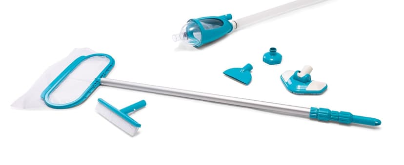 Intex 28003E Deluxe Above Ground Pool Maintenance Kit for Minimum 800 GPH Flow Rates with Vacuum, 110" Pole, Wall Brush and 24' Hose (Color May Vary)