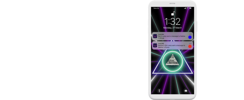 Friendship Lamps by LuvLink – No Subscription WiFi Touch Lamp for Long Distance Relationships, Couples, Friends & Family - Gift Ready (Set of Two)